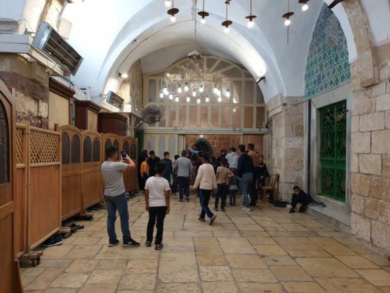 ماذا بعد سحب الصلاحيات الفلسطينية من المسجد الإبراهيمي؟ 2 - الجزء المقتطع لصالح المستوطنين من المسجد الإبراهيمي -الجزيرة نت