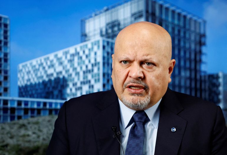 إبادة غزة بالتجويع بين العجز الأممي والغطاء الأميركي 2 FILE PHOTO: International Criminal Court (ICC) Prosecutor Karim Khan talks during an interview with Reuters in The Hague, Netherlands January 16, 2025. REUTERS/Piroschka van de Wouw/File Photo