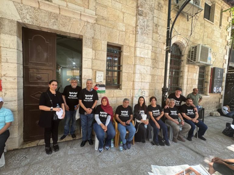 رسالة المضربين عن الطعام برام الله لليوم الـ35 2 6 - فلسطين، البيرة،الجزيرة نت.