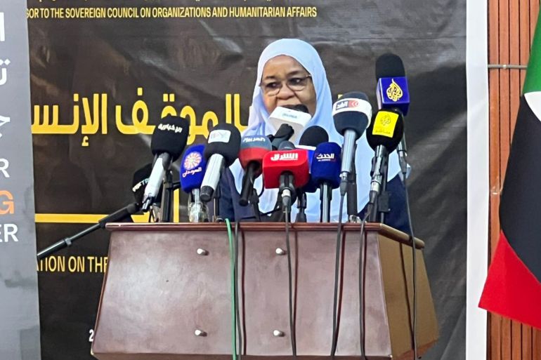 500 يوم على حصار الفاشر والحكومة السودانية تناشد الجهات الدولية 5 مفوض العون الإنساني سلوى آدم بنيه