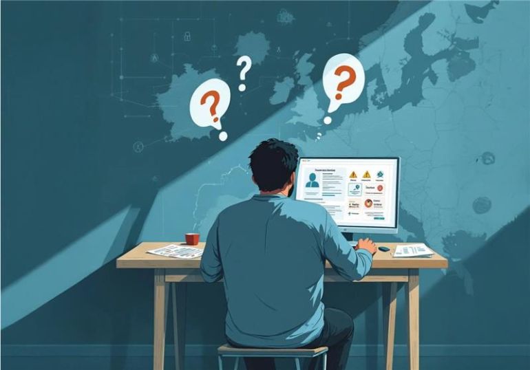 أوروبا واللجوء الرقمي بين الأمل والتحديات 2 الفجوة المعرفية لدى طالبي اللجوء عن بعد لأوروبا تمثل تحديًا جوهريًا في تجربة اللجوء الرقمي