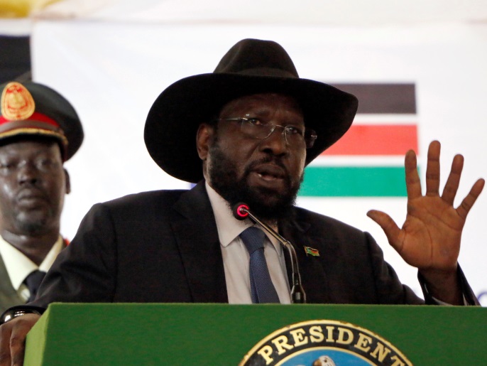 أفريكا ريبورت: صورة كينيا كوسيط محايد تتصدع وسط اتهامات بإيواء متمردين 2 South Sudan's President Salva Kiir delivers a speech during the launch of the National Dialogue committee in Juba, South Sudan May 22, 2017. REUTERS/Jok Solomun