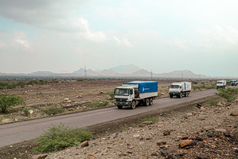 Sudan, Monday 12 November 2024 WFP Convoys heading from Port Sudan to Zamzam, Kadugli and Dilling to deliver lifesaving food aid to conflict affected communities. Photo: ©WFP/Abubakar Garelnabei