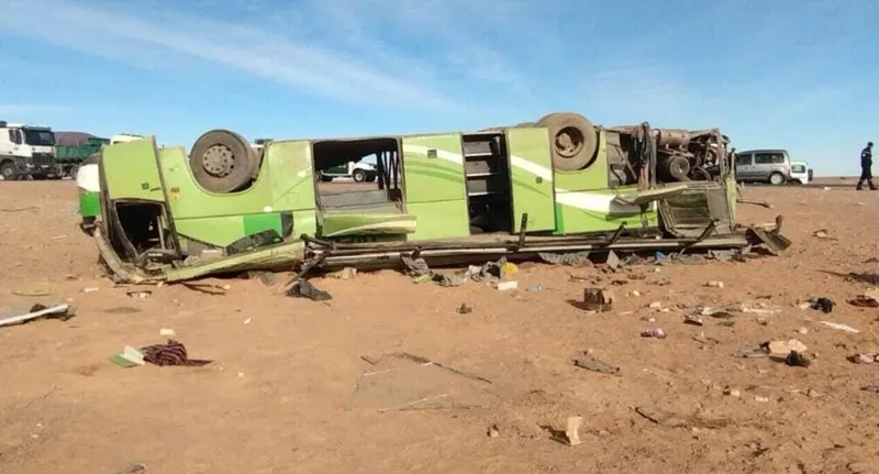 حادث مأساوي في الجزائر.. مصرع 14 وإصابة 34 آخرين في انقلاب حافلة 1765091945 image