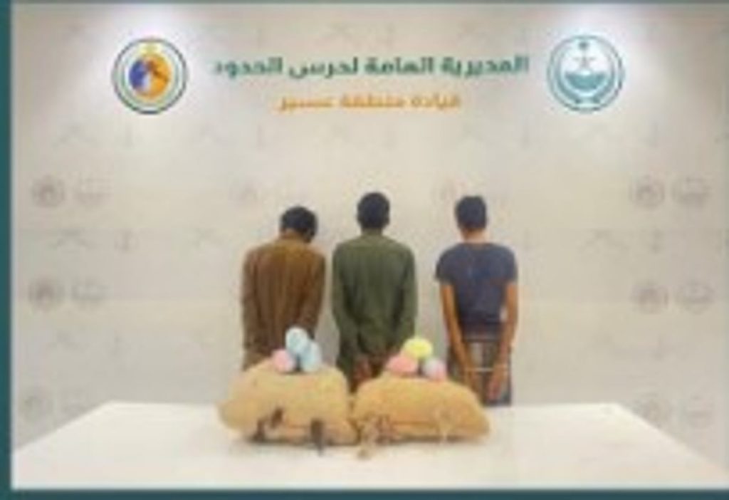 حرس الحدود بعسير يقبض على 3 يمنيين لتهريبهم 40 كيلوجرامًا من القات المخدر ajel2F2025 12 132Fqqmvccd52FD8ADD8B1D8B3 D8A7D984D8ADD8AFD988D8AF 3
