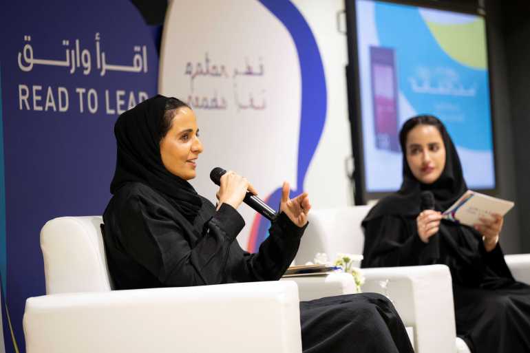 ضمن برنامج "اقرأ وارتقِ".. مكتبة قطر تستضيف ندوة "سحر الثقافة" للشيخة المياسة بنت حمد 1 HE. Sheikha Al Mayassa at QNL's 'Read to Lead' 2