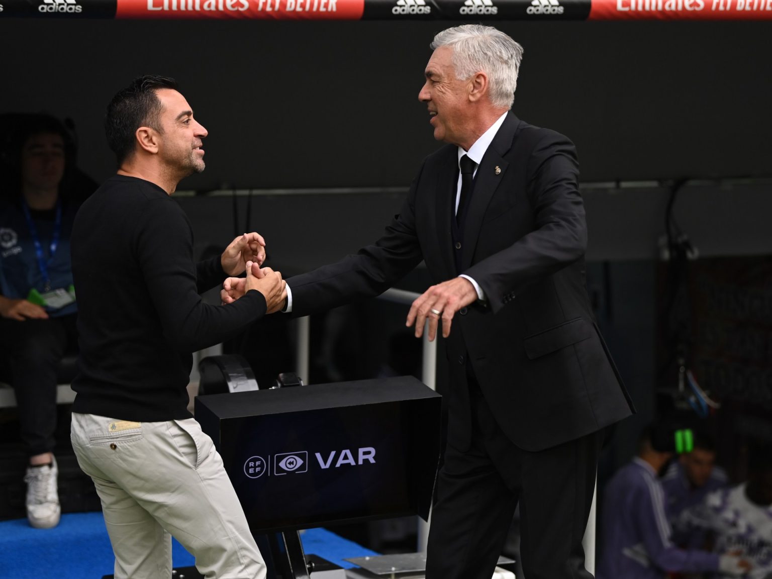 رسالة مبطنة من أنشيلوتي مدرب ريال مدريد إلى تشافي المدير الفني لبرشلونة 1433843111