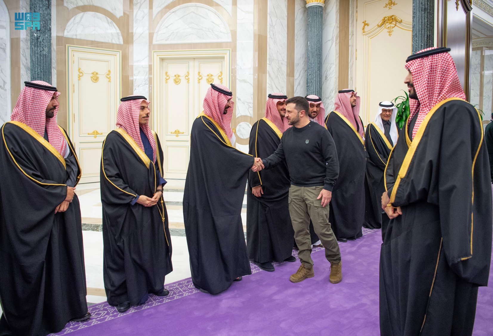 ولي العهد يستقبل الرئيس الأوكراني 1 5555