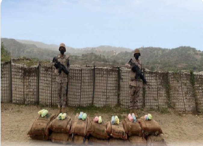 حرس الحدود بجازان يحبط تهريب 220 كيلوجرامًا من القات المخدر b87005ce 5499 4c2c 886e b1f845a61d8c