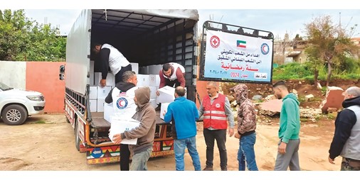 «الهلال الأحمر» توزّع سلالاً رمضانية في لبنان 1230063 1