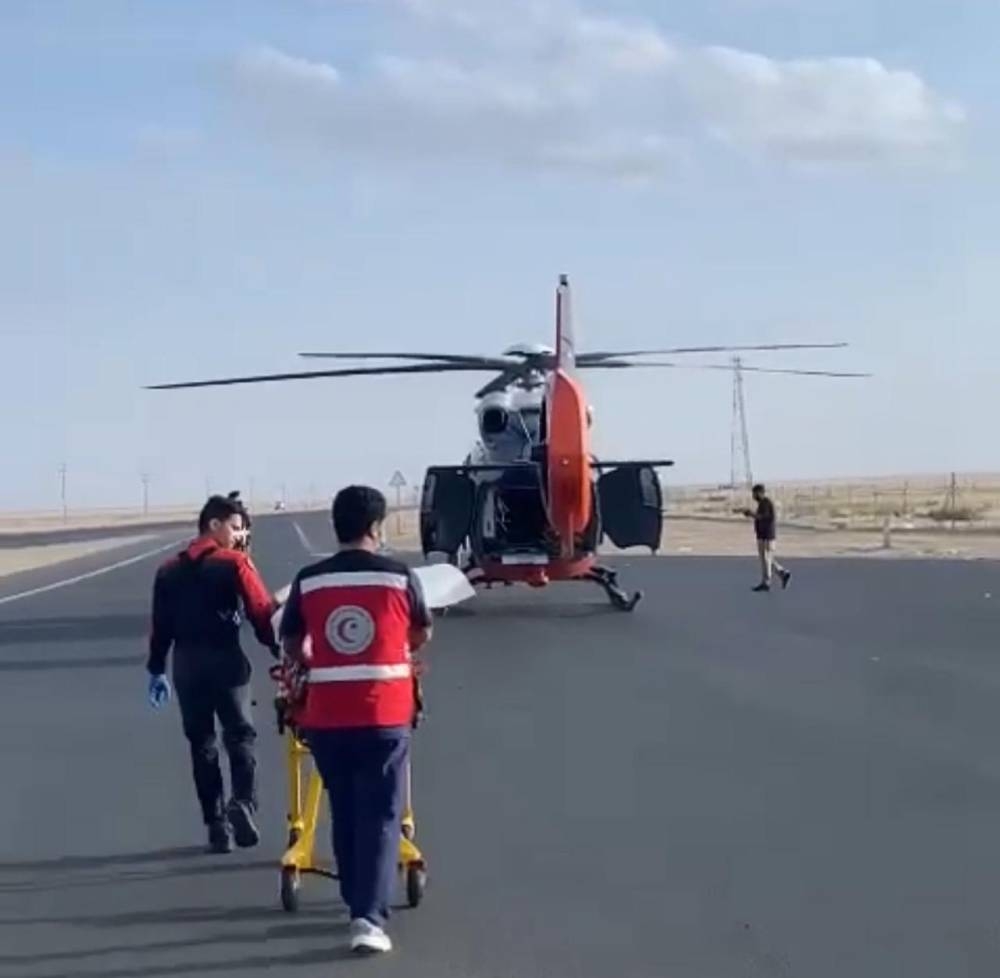 وفاة وإصابتان.. الإسعاف الجوي يشارك فرق الهلال الأحمر بنجران مباشرة حادثة تصادم 2371576