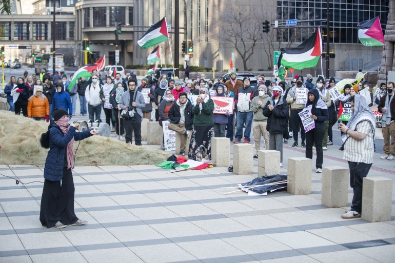 Pro-Palestinian demonstration in Minneapolis