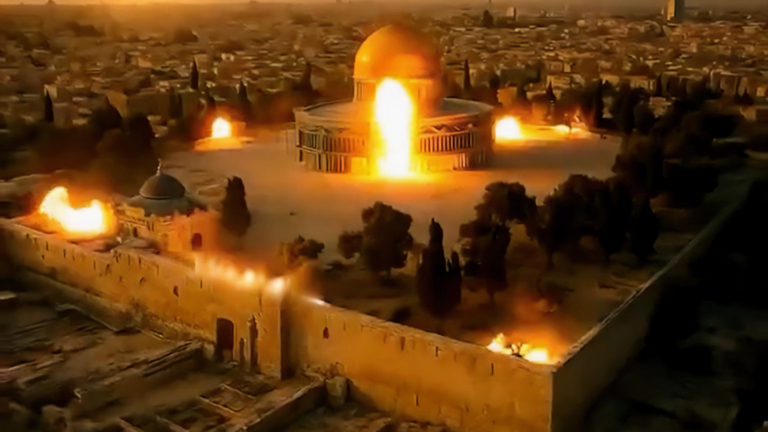 جماعات إسرائيلية متطرفة تنشر فيديو تحريضيا لتفجير المسجد الأقصى image 1745146472