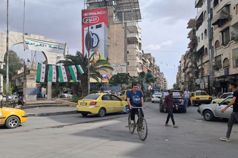 ساحة الكرامة وسط جرمانا_الجزيرة نت