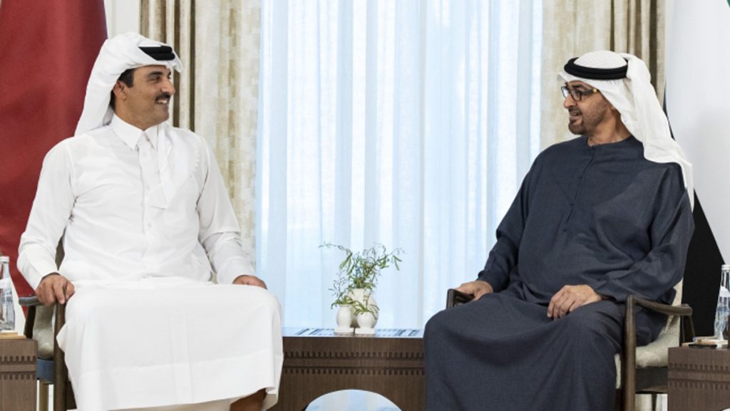 رئيس الدولة وأمير قطر يبحثان في أبوظبي العلاقات الأخوية 1746401115 image