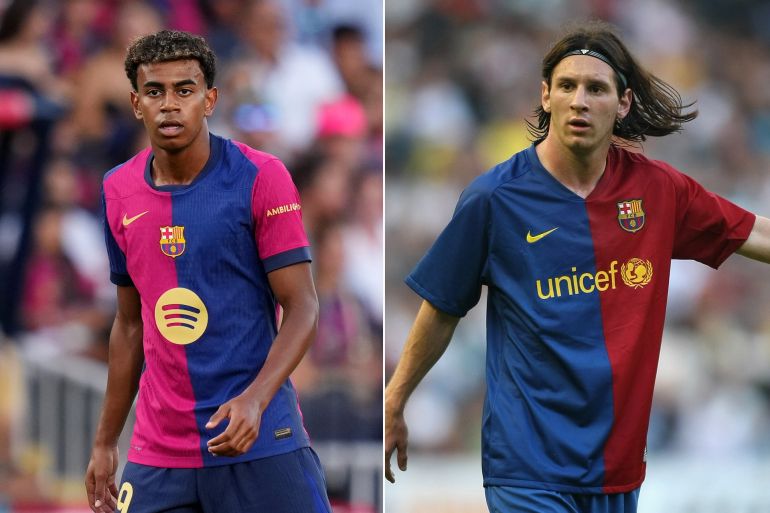 على ريال مدريد الحذر.. بعد رحيل ميسي "عصر لامين جمال" بدأ 21 كومبو بين ميسي 2008 و لامين جمال