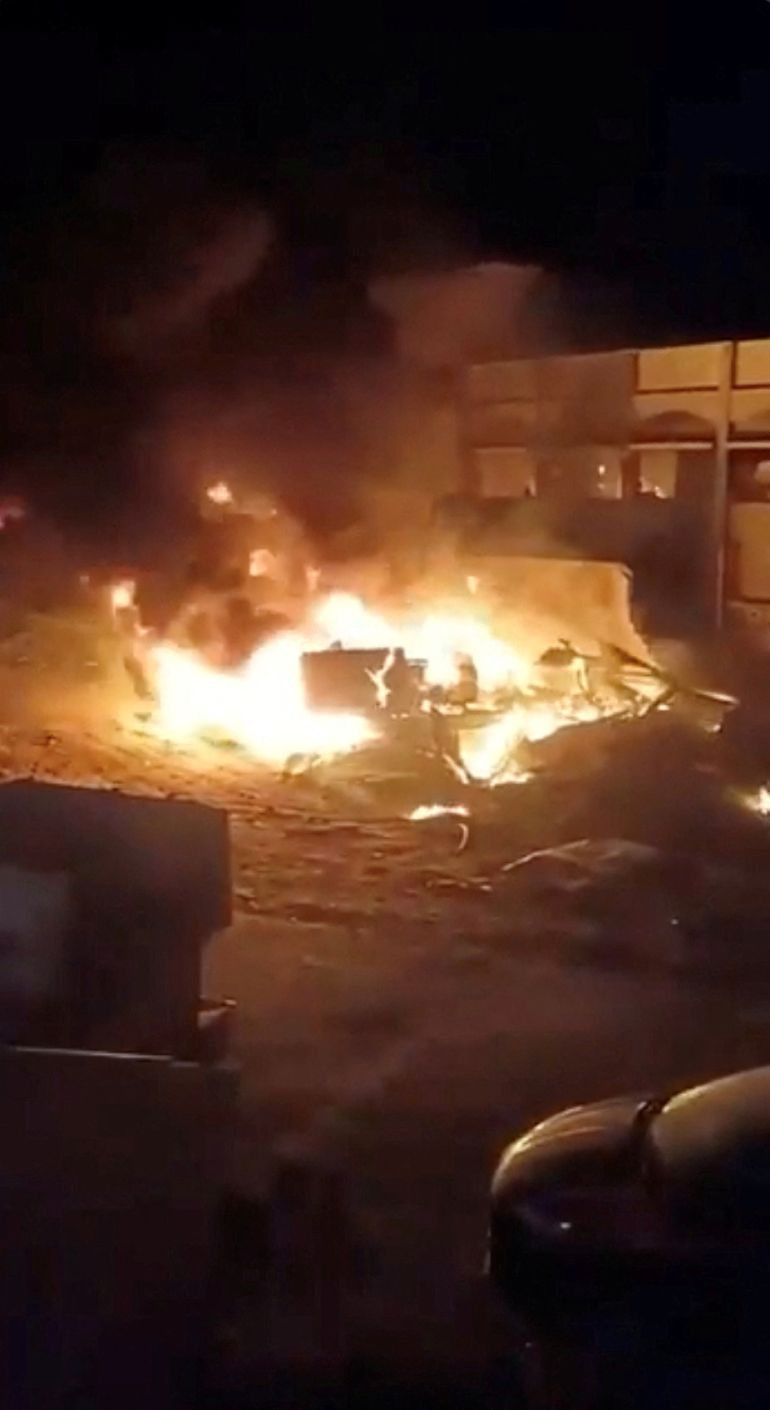 غزة تنزف بلا ضماد.. كارثة صحية في زمن التجاهل الدولي 5 Fire burns at the site of the Indonesian Hospital in north Gaza, following Israeli attacks, according to Gaza's health ministry, in Beit Lahiya, northern Gaza Strip, in this screen grab obtained from a social media video released May 19, 2025. Video obtained by REUTERS THIS IMAGE HAS BEEN SUPPLIED BY A THIRD PARTY. NO RESALES. NO ARCHIVES. REFILE - CORRECTING RELEASE DATE FROM "MAY 20" TO "MAY 19".
