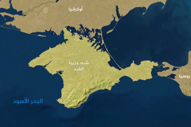 الهزيمة في البحر.. كيف تحولت روسيا إلى شريك صغير للصين؟ 2 خريطة شبه جزيرة القرم