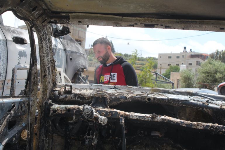 هذا ما تبقّى لمناطق برام الله لمواجهة عنف المستوطنين 1 صورة 1-فلسطين- رام الله - المغير- عزيزة نوفل- اعتداءات المستوطنين على قرية المغير- صور أرشيفيه- الجزيرة