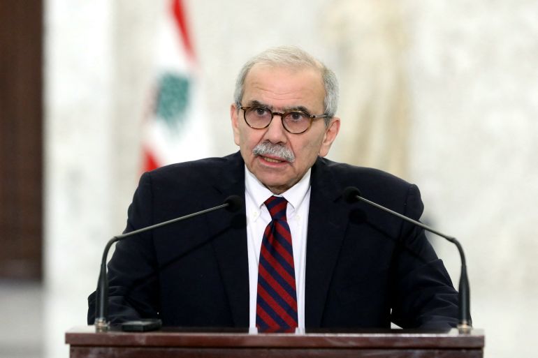 ترامب يعلّق على الهجوم الإسرائيلي على إيران ودعوات دولية للتهدئة 2 This handout picture released by the Lebanese presidency shows designate Prime Minister Nawaf Salam delivering a statement to the press at the presidential palace in Baabda, east of Beirut on February 8, 2025. Lebanon's presidency announced on February 8, that a new government had been formed, ending more than two years of an interim cabinet. President Joseph Aoun signed three decrees, the presidency said in a post on X, one "accepting the resignation of (caretaker) prime minister Najib Mikati's government", another "appointing Prime Minister Nawaf Salam to form the government", and a final one "to form a government of 24 ministers". (Photo by Lebanese Presidency / AFP) / RESTRICTED TO EDITORIAL USE - MANDATORY CREDIT "AFP PHOTO / HANDOUT / LEBANESE PRESIDENCY" - NO MARKETING NO ADVERTISING CAMPAIGNS - DISTRIBUTED AS A SERVICE TO CLIENTS