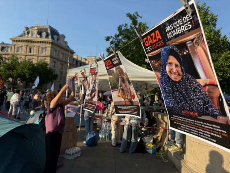 شاهد.. موجة غضب متصاعدة في باريس ضد الإبادة بغزة 1 طلاب يفترشون الأرض تضامنا مع أهالي غزة ومظاهرة غير مسبوقة تطالب برفع الحصار