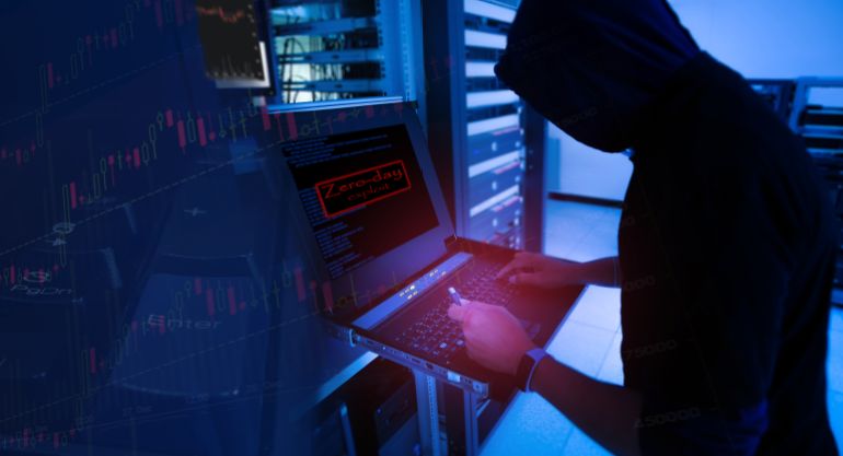 الويب المظلم ومنصات التشفير ساحات الأسرار النووية لإيران وإسرائيل 2 Hacker will hacking and steal data in the server room of technology data center and "Zero day exploit" on display of computer