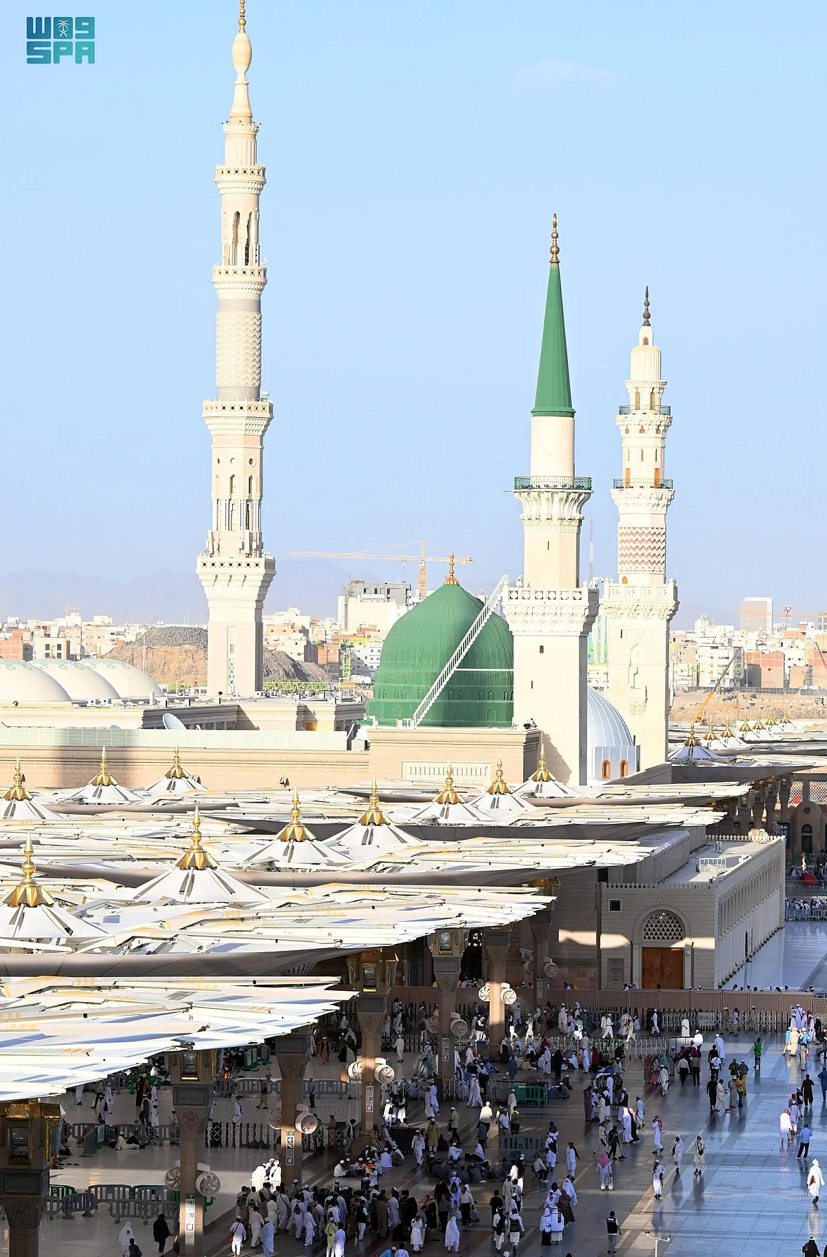 10 مآذن تُزيِّن المسجد النبوي الشريف بصدًى يوميٍّ للنداء الخالد 5