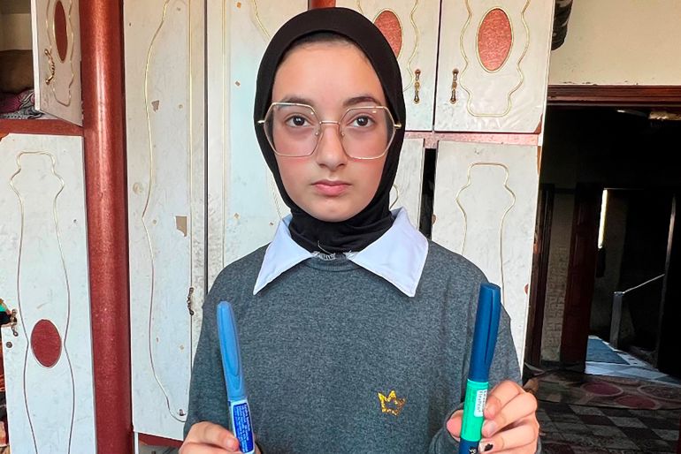التجويع يهدد حياة الأطفال مرضى السكرى في غزة 2 1-جنى توقفت عن أخذ جرعات الأنسولين خوفا من استمرار انخفاض السكر والدخول في غيبوبة - خاصة
