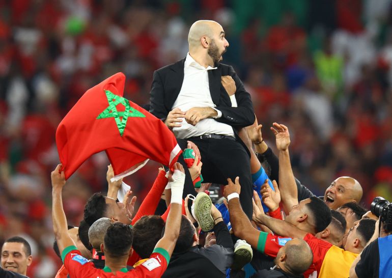 كيف حققت الكرة المغربية إنجازات تاريخية منذ مونديال 2022 بمدربين محليين؟ 1 FIFA World Cup Qatar 2022 - Quarter Final - Morocco v Portugal