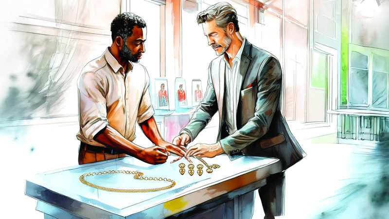 محتال يشتري عقداً ذهبياً بشيك دون رصيد 1761862931 image