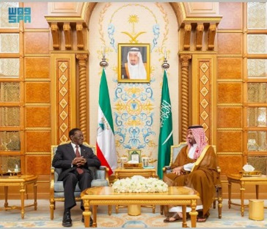 ولي العهد يبحث العلاقات الثنائية والتعاون المشترك مع رئيس غينيا الإستوائية ajel2F2025 10 292Fnkvl61gy2FD8BAD98AD986D98AD8A7 D8A7D984D8A7D8B3D8AAD988D