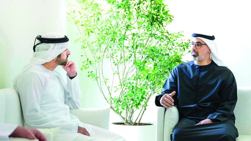 خالد بن محمد وحمدان بن محمد يبحثان سبل تطوير الأداء الحكومي وتعزيز جودة الحياة 1762318098 image