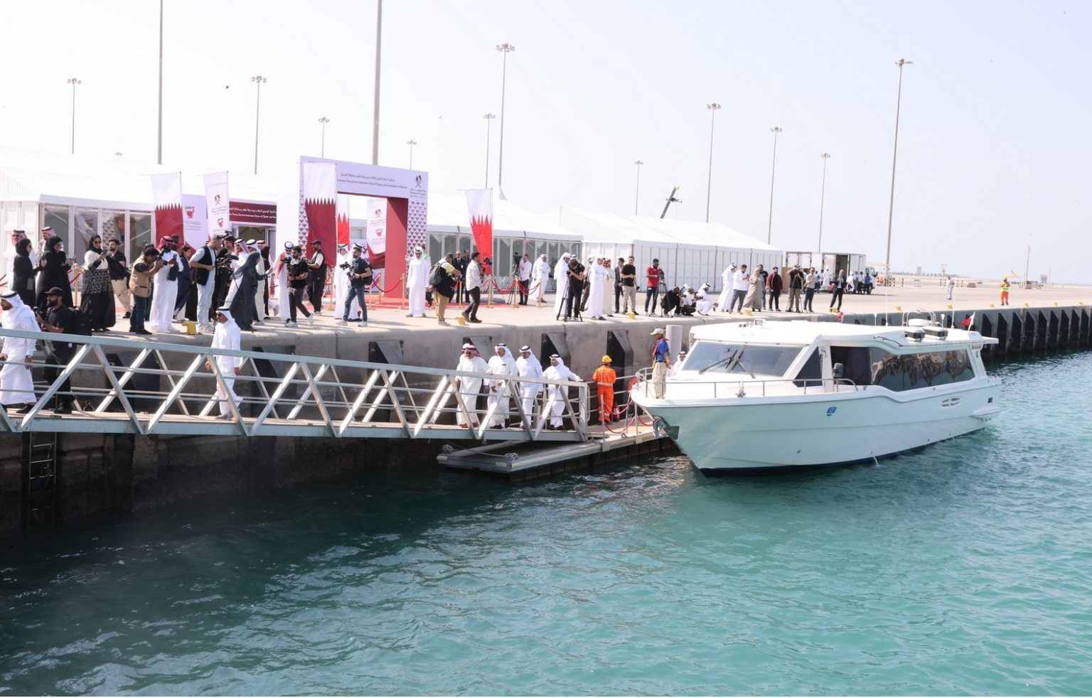 تدشين خط ملاحي بين قطر والبحرين في أول ربط بحري في المنطقة 1762511360 image