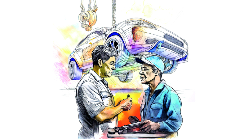 رجل يتلاعب في بيانات سيارة معمّم عليها ويبيعها بـ 500 ألف درهم 1762994978 image