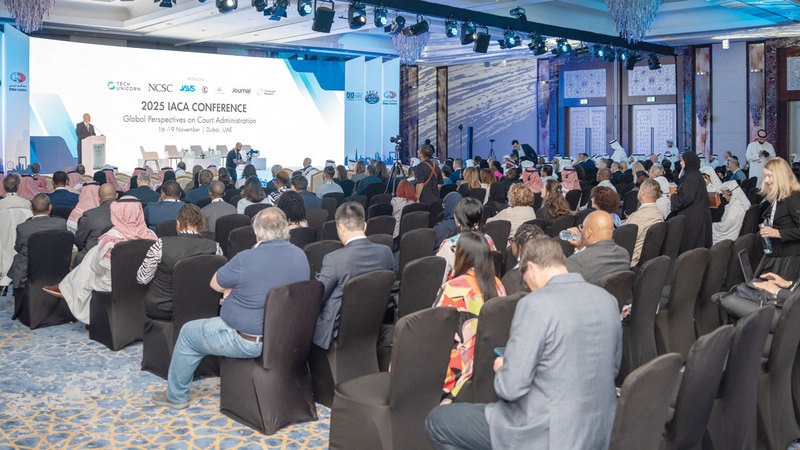 62 متحدثاً من 40 دولة في المؤتمر الدولي لإدارة المحاكم بدبي 1763429668 image