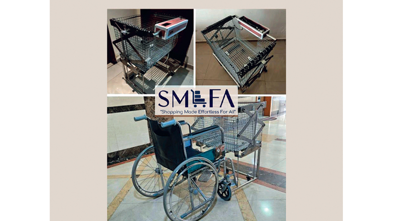 طلبة يبتكرون عربة تسوّق ذكية تُتيح الدفع الذاتي 1765685280 image