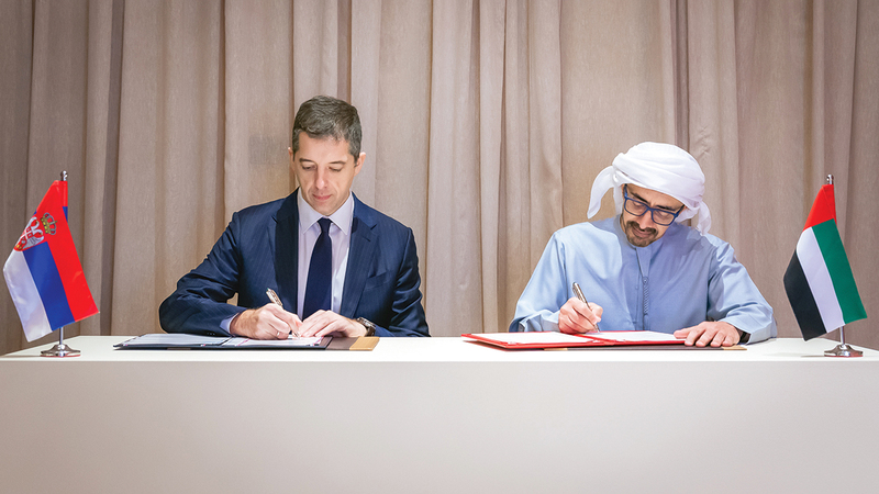 عبدالله بن زايد ووزير الخارجية الصربي يوقعان تفاهماً بشأن المشاورات السياسية 1765686352 image