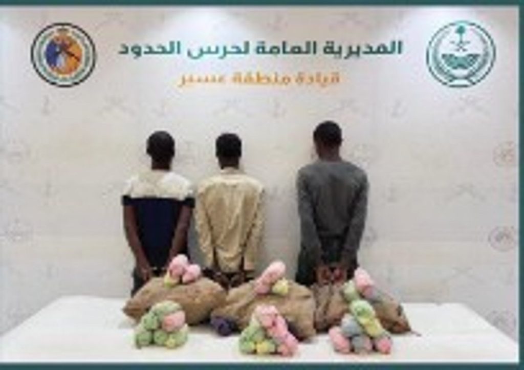 حرس الحدود بعسير يقبض على 3 إثيوبيين لتهريبهم 60 كيلو جراما من القات المخدر ajel2F2025 12 042Fzv4ot0fs2FD8ADD8B1D8B3 D8A7D984D8ADD8AFD988D8AF 3