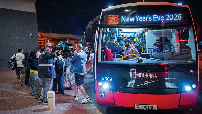 2.8 مليون راكب استخدموا المواصلات العامة في ليلة رأس السنة 1767314397 image