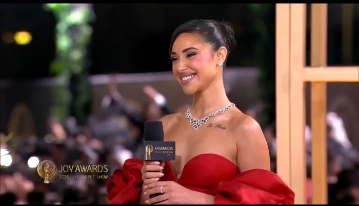 مبسوطة قوي وكل حاجة مبهرة.. بالفيديو: فنانة مصرية تعلق على حضورها حفل توزيع جوائز «جوي أوردز» لعام 2026 في الرياض 20260117204907.webp