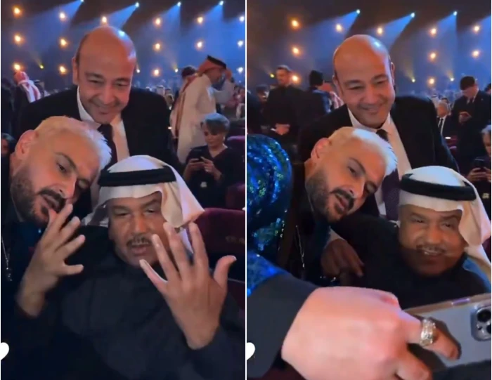 بالفيديو.. ردة فعل طريفة من محمد عبده بعد لقاء رامز جلال في حفل JoyAward2026 20260118135545.webp