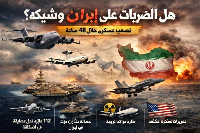 هل الضربات على إيران وشيكة؟ ..تحليل مفصل للنشاط العسكري الأمريكي خلال 48 ساعة 20260208160458.webp